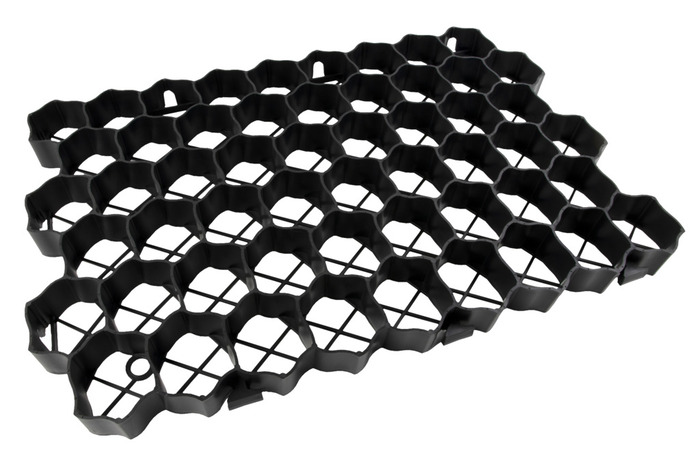 Terrängarmering Svart 600 x 400 x 40 mm 4-pack